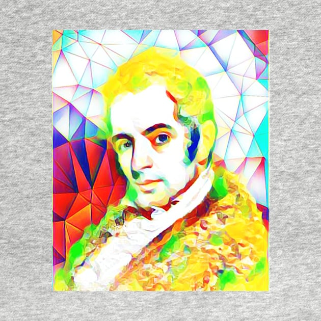 Washington Irving Colourful Portrait | Washington Irving Artwork 10 by JustLit